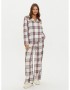 Tommy Hilfiger UW0UW05550-0LY, GIFT FULL FLANNEL PJ SET & SLIPPER, Γυναικείο Σετ Δώρου, ΕΚΡΟΥ